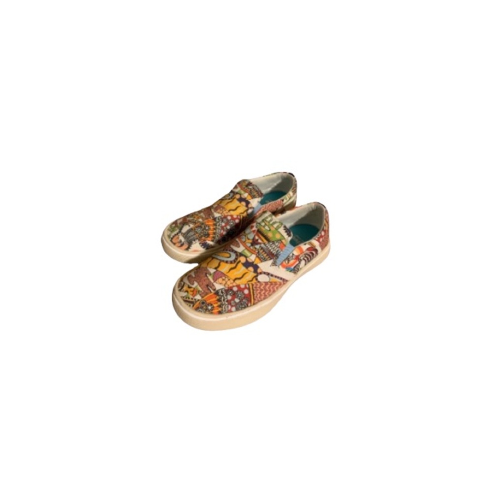 Native Boho Multicoloured Psychedelic Print Shoes - Women’s Size 7
